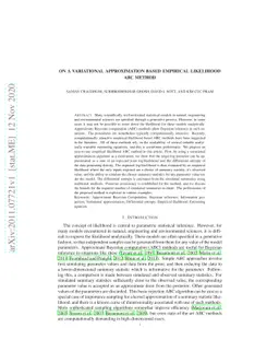 On a Variational Approximation based Empirical Likelihood ABC Method