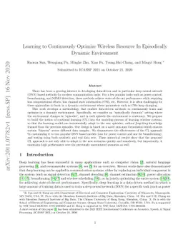 Learning to Continuously Optimize Wireless Resource In Episodically
  Dynamic Environment