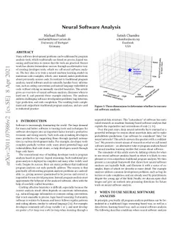 Neural Software Analysis
