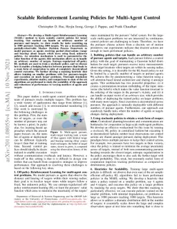 Scalable Reinforcement Learning Policies for Multi-Agent Control