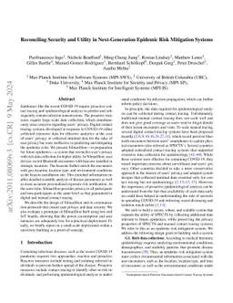 Reconciling Security and Utility in Next-Generation Epidemic Risk
  Mitigation Systems