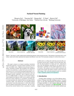 Stylized Neural Painting