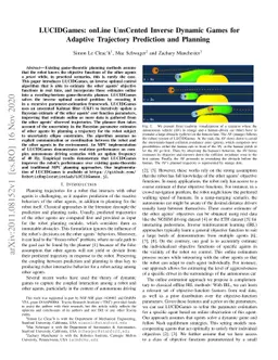 LUCIDGames: Online Unscented Inverse Dynamic Games for Adaptive
  Trajectory Prediction and Planning