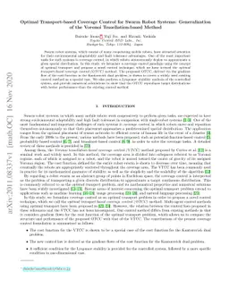 Optimal Transport-based Coverage Control for Swarm Robot Systems:
  Generalization of the Voronoi Tessellation-based Method