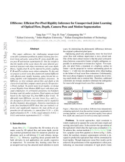 EffiScene: Efficient Per-Pixel Rigidity Inference for Unsupervised Joint
  Learning of Optical Flow, Depth, Camera Pose and Motion Segmentation