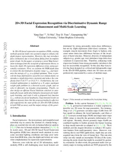 2D+3D Facial Expression Recognition via Discriminative Dynamic Range
  Enhancement and Multi-Scale Learning