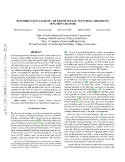 Reinforcement Learning of Graph Neural Networks for Service Function
  Chaining