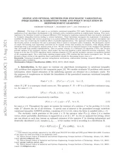 Simple and optimal methods for stochastic variational inequalities, II:
  Markovian noise and policy evaluation in reinforcement learning