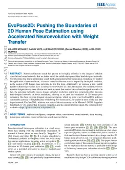 EvoPose2D: Pushing the Boundaries of 2D Human Pose Estimation using
  Accelerated Neuroevolution with Weight Transfer
