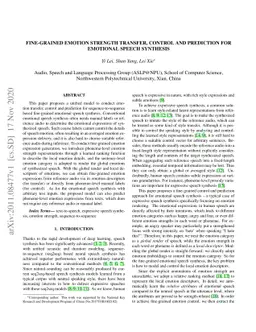 Fine-grained Emotion Strength Transfer, Control and Prediction for
  Emotional Speech Synthesis