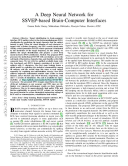 A Deep Neural Network for SSVEP-based Brain-Computer Interfaces