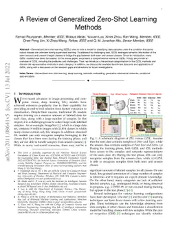 A Review of Generalized Zero-Shot Learning Methods