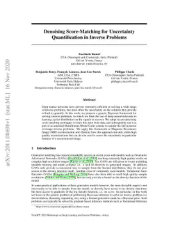 Denoising Score-Matching for Uncertainty Quantification in Inverse
  Problems