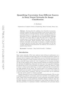 A Simple Framework to Quantify Different Types of Uncertainty in Deep
  Neural Networks for Image Classification
