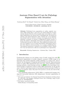 Anatomy Prior Based U-net for Pathology Segmentation with Attention