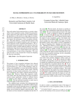 Facial Expressions as a Vulnerability in Face Recognition