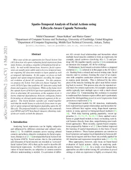 Spatio-Temporal Analysis of Facial Actions using Lifecycle-Aware Capsule
  Networks