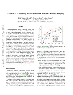 AttentiveNAS: Improving Neural Architecture Search via Attentive
  Sampling