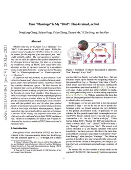 Your "Flamingo" is My "Bird": Fine-Grained, or Not