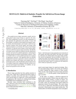MUST-GAN: Multi-level Statistics Transfer for Self-driven Person Image
  Generation
