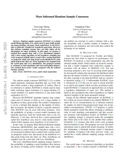 More Informed Random Sample Consensus