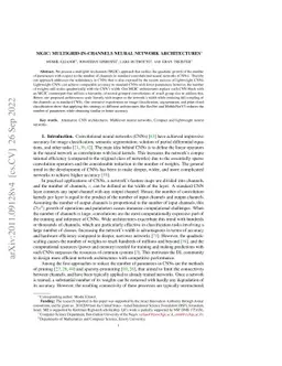 MGIC: Multigrid-in-Channels Neural Network Architectures