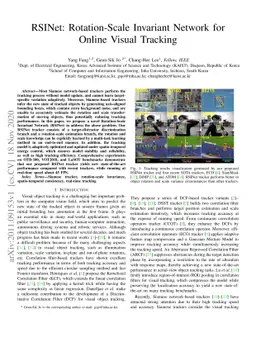 RSINet: Rotation-Scale Invariant Network for Online Visual Tracking