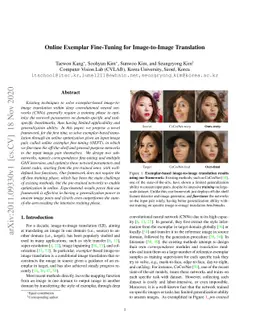 Online Exemplar Fine-Tuning for Image-to-Image Translation