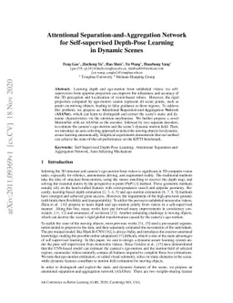 Attentional Separation-and-Aggregation Network for Self-supervised
  Depth-Pose Learning in Dynamic Scenes