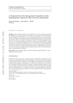 A framework for the fine-grained evaluation of the instantaneous
  expected value of soccer possessions
