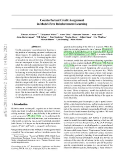Counterfactual Credit Assignment in Model-Free Reinforcement Learning