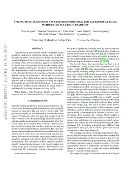 Strong Data Augmentation Sanitizes Poisoning and Backdoor Attacks
  Without an Accuracy Tradeoff