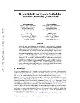 Beyond Pinball Loss: Quantile Methods for Calibrated Uncertainty
  Quantification