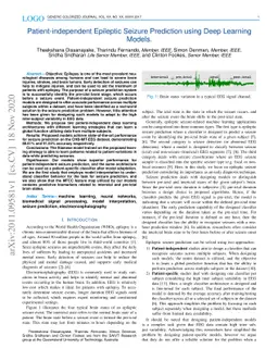 Patient-independent Epileptic Seizure Prediction using Deep Learning
  Models