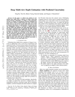Deep Multi-view Depth Estimation with Predicted Uncertainty