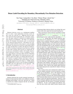 Dense Label Encoding for Boundary Discontinuity Free Rotation Detection