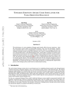 Towards Emotion-Aware User Simulator for Task-Oriented Dialogue
