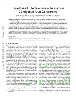 Task-Based Effectiveness of Interactive Contiguous Area Cartograms