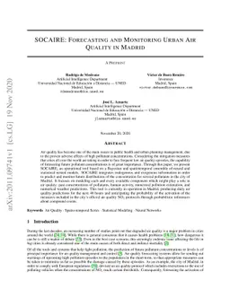 SOCAIRE: Forecasting and Monitoring Urban Air Quality in Madrid