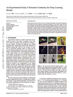 An Experimental Study of Semantic Continuity for Deep Learning Models