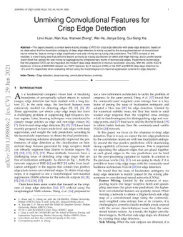 Unmixing Convolutional Features for Crisp Edge Detection