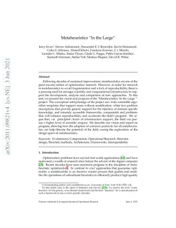 Metaheuristics "In the Large"