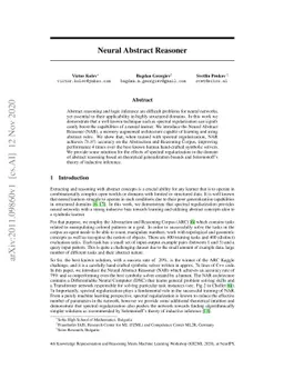 Neural Abstract Reasoner