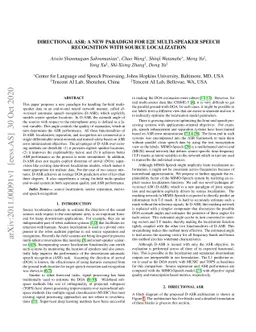 Directional ASR: A New Paradigm for E2E Multi-Speaker Speech Recognition
  with Source Localization