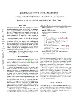 Joint Masked CPC and CTC Training for ASR