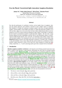 Free the Plural: Unrestricted Split-Antecedent Anaphora Resolution