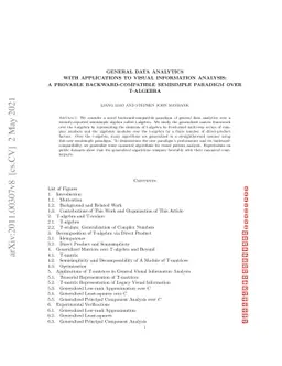 General Data Analytics with Applications to Visual Information Analysis:
  A Provable Backward-Compatible Semisimple Paradigm over T-Algebra