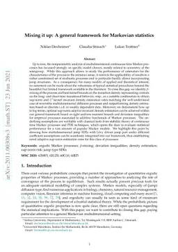 Mixing it up: A general framework for Markovian statistics