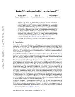 TartanVO: A Generalizable Learning-based VO