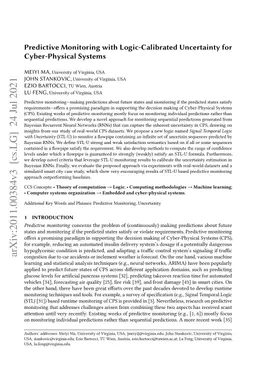 Predictive Monitoring with Logic-Calibrated Uncertainty for
  Cyber-Physical Systems
